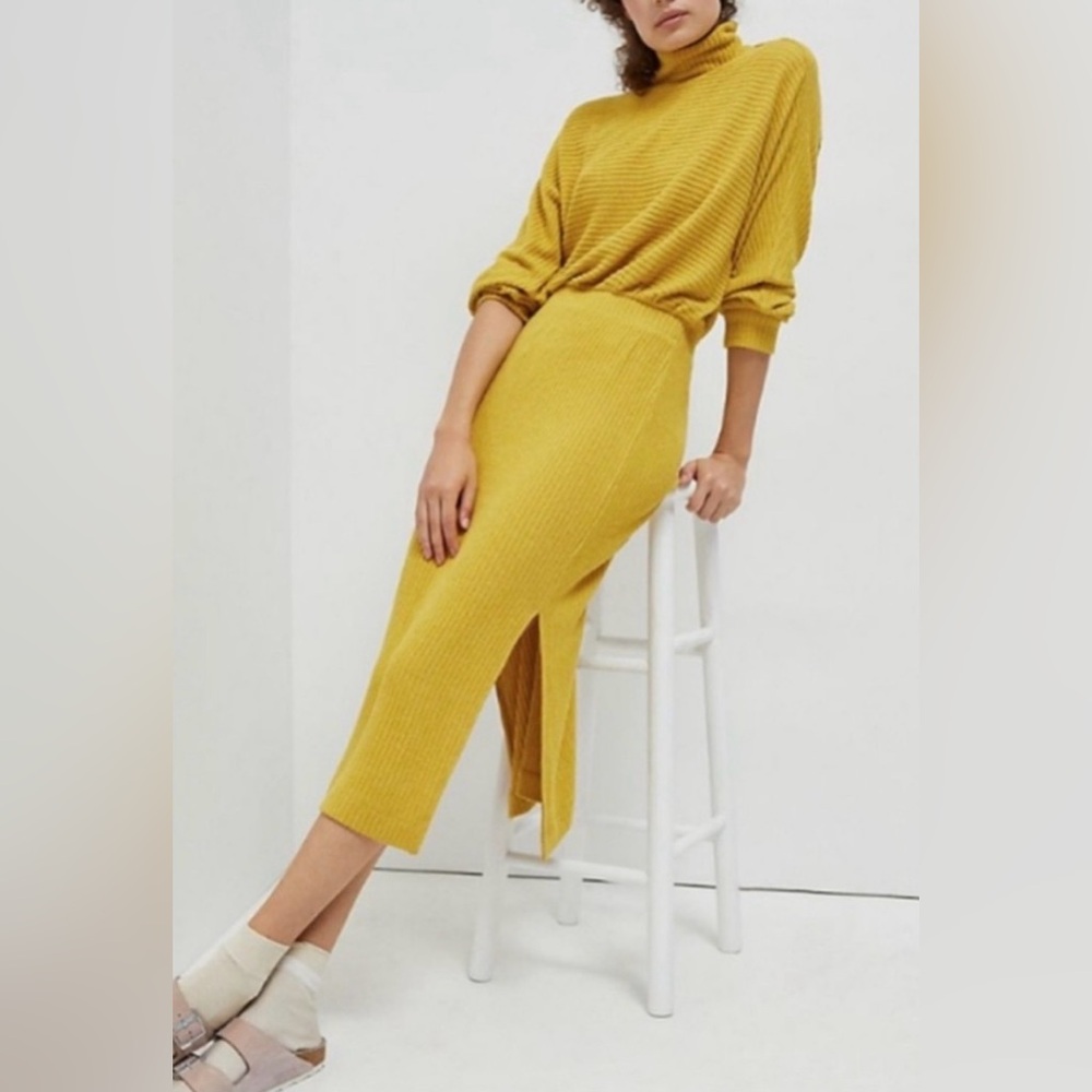 Anthropologie Saturday Sunday Maria Knit Midi Dress‎ Size XS